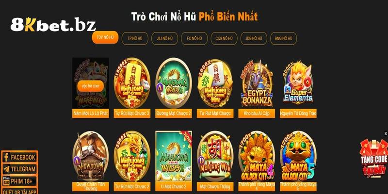 Khám phá kho game hấp dẫn mãn nhãn nhất tại 8kbet